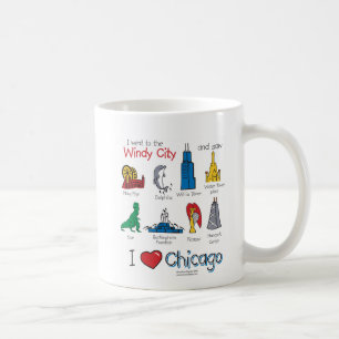 Caneca De Café Chicago - ícones-crianças - NOVO-[Co