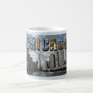 Caneca De Café Chicago Illinois City Skyline Skyscrapers Photo