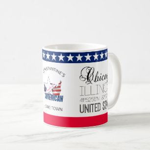 Caneca De Café Chicago, Illinois, elegante Estados Unidos