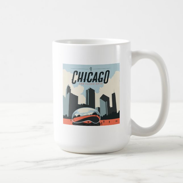 Caneca De Café Chicago, Illinois | Parque do Milênio (Direita)