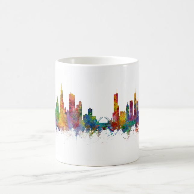 Caneca De Café Chicago Illinois Skyline (Centro)