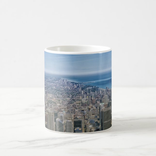 Caneca De Café Chicago Nature Scene Building Towers (Centro)
