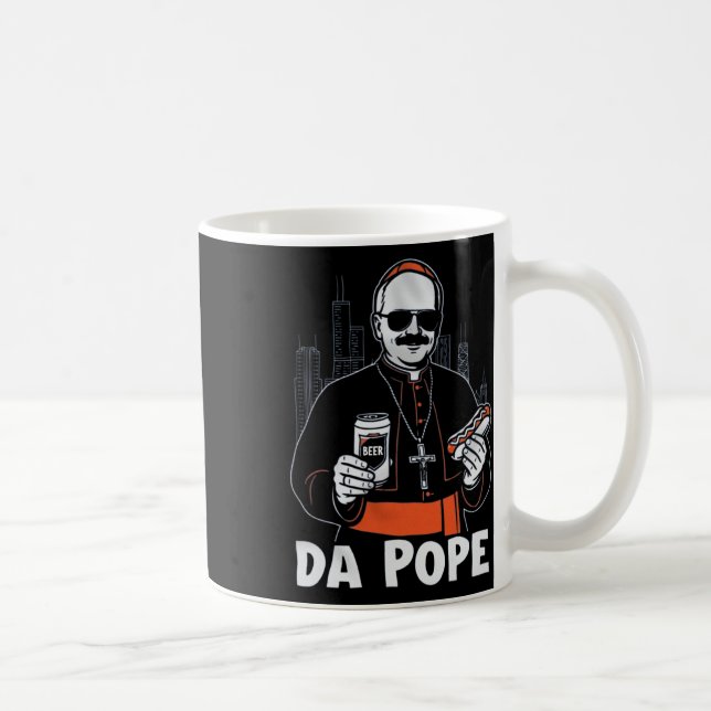 Caneca De Café Chicago Pope Leo Xiv da Pope (Direita)