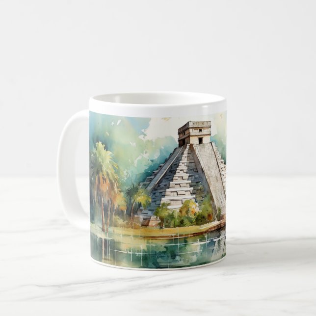 Caneca De Café Chichen Itza (Frente Esquerda)