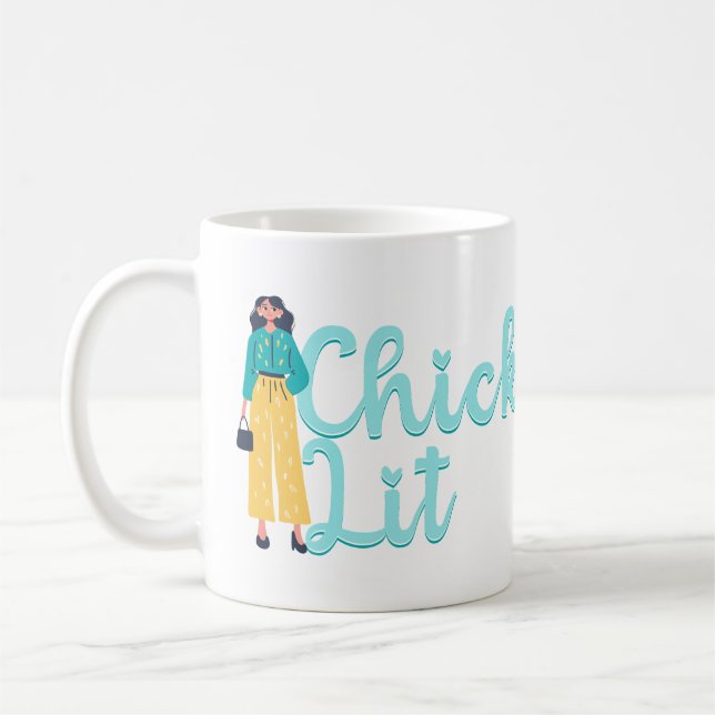 Caneca De Café Chick Lit Genre Lovers (Esquerda)