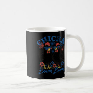 Caneca De Café Chicka Boom Boom Galinha Patriótica 4 De Julho Dos