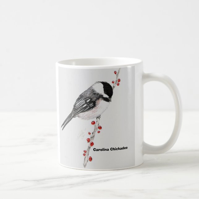 Caneca De Café chickadee, Chickadee de Carolina (Direita)