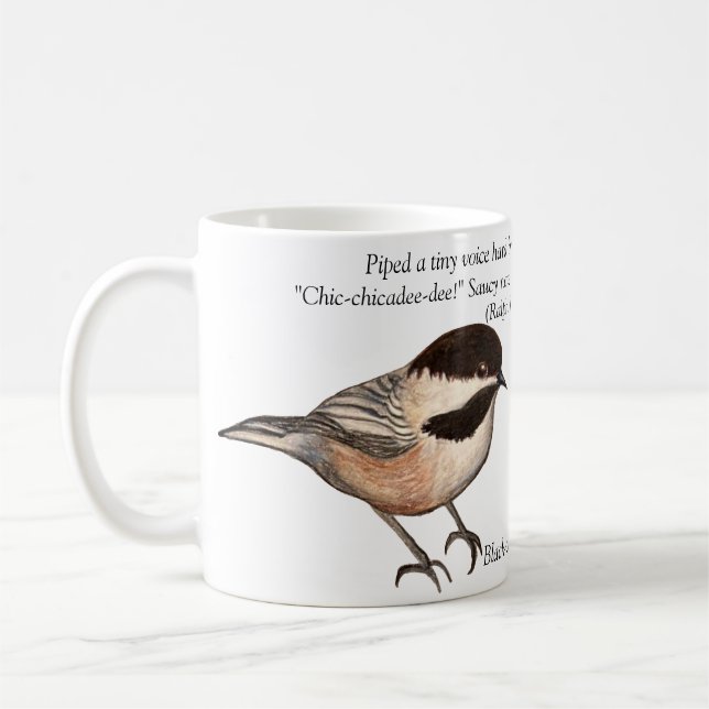 Caneca De Café Chickadee Poetry Mug (Esquerda)