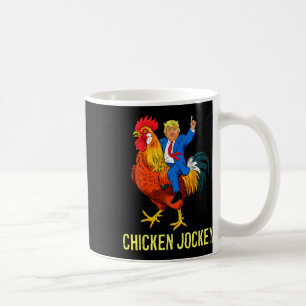 Caneca De Café Chicken Jockey Trump Engraçado Memória 4