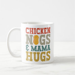 Caneca De Café Chicken Nugs e mamãe Hugs Toddler Nugget Lover