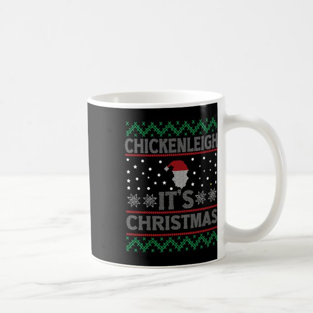 Caneca De Café Chickenleigh É Natal Engraçado Mãe (Direita)