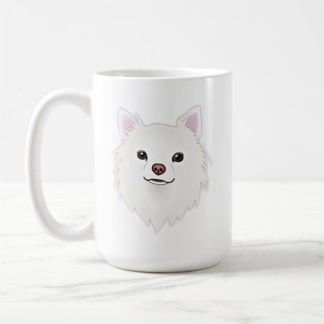 Caneca De Café Chihuahua Branco Fofinho (Esquerda)