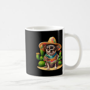 Caneca De Café Chihuahua Dog E Sombrero Hat Mexicano Fiesta Cinc