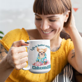 Caneca De Café Chihuahua Dog Lover Coffee Mug Personalizado