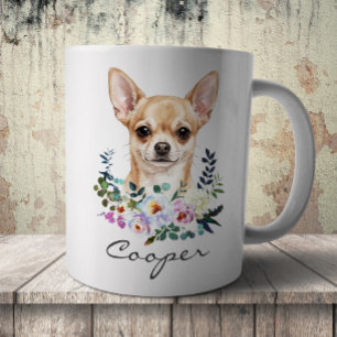 Caneca De Café Chihuahua em Aquarela