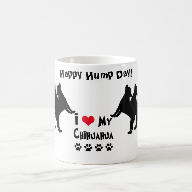 Caneca De Café Chihuahua Happy Hump Day Mug (Centro)