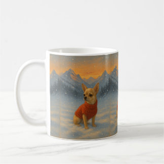 Caneca De Café Chihuahua in the Snow