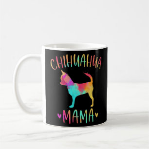 Caneca De Café Chihuahua Mama Colorful Chi-Chi Dog Mãe