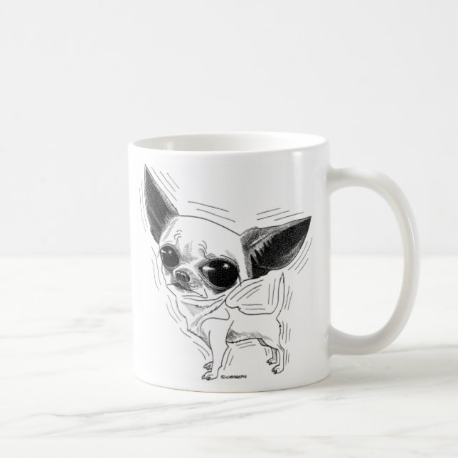 Caneca De Café Chihuahua Mug (Direita)