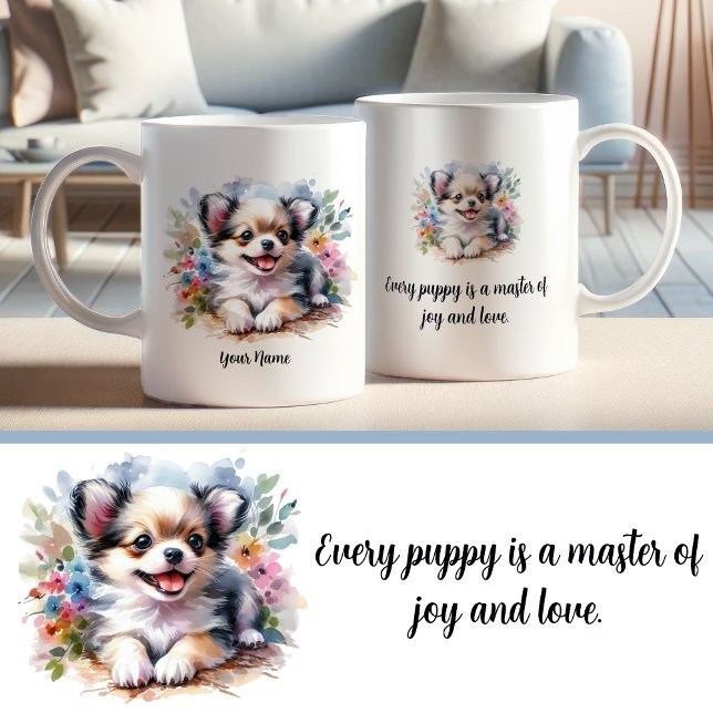 Caneca De Café Chihuahua Mug personalizado com citação inspiracio (Criador carregado)