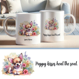 Caneca De Café Chihuahua Mug personalizado com citação inspiracio
