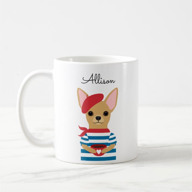 Caneca De Café Chihuahua Mugs (Esquerda)