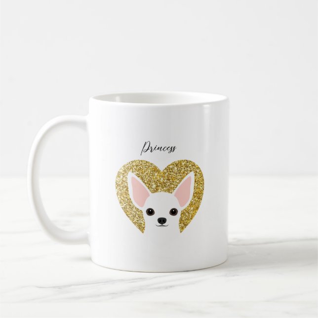 Caneca De Café Chihuahua Mugs (Esquerda)