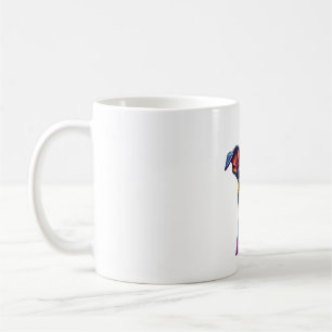 Caneca De Café Chihuahua  Pintura Abstrata  Cor  Cachorro Fofo (1