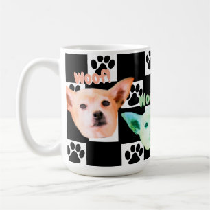 Caneca De Café Chihuahua Preto E Branco