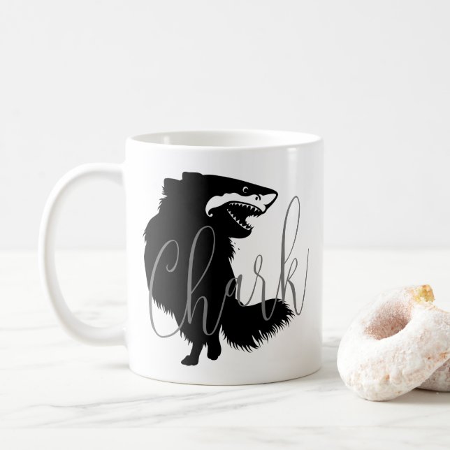 Caneca De Café Chihuahua + Shark = Chark (Com Donut)