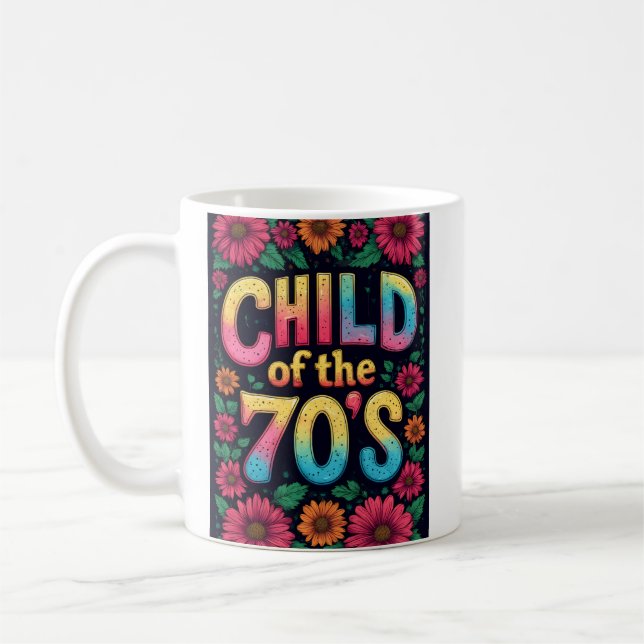 Caneca De Café CHILD OF THE 70'S Coffee Cup - Custom Mug Funny (Esquerda)