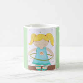 Caneca De Café Child playing with a hula hoop