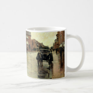 Caneca De Café Childe Hassam - dia chuvoso, Boston