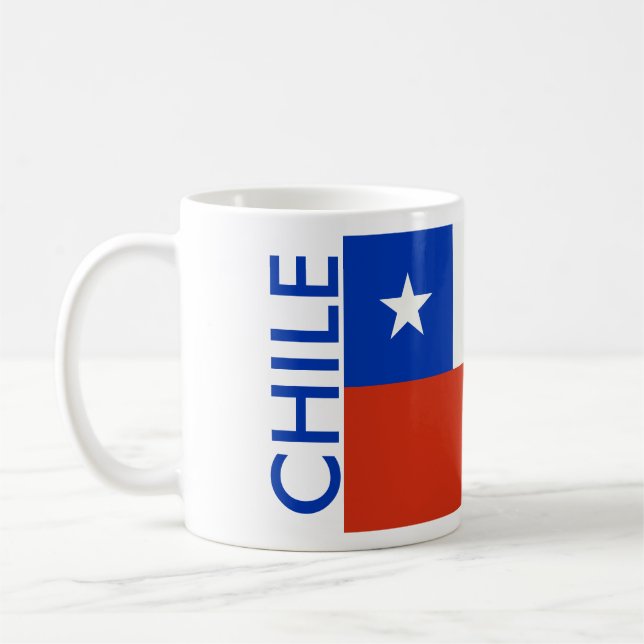 CANECA DE CAFÉ CHILE FLAG (Esquerda)