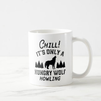 Caneca De Café Chill Hungry Wolf