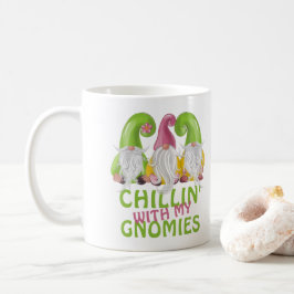 Caneca De Café Chillin Com Meu Gnomies Gnomo Humor
