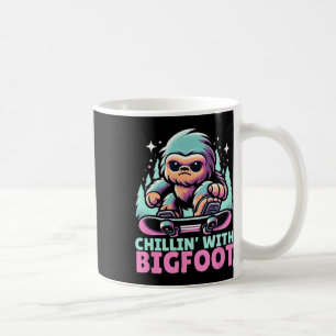 Caneca De Café Chillin' Com Snowboa, Esportes Alpinos De Inverno 