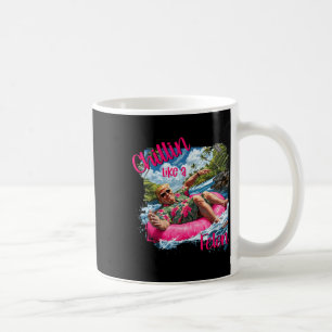Caneca De Café Chillin Como Um Felon Engraçado Shirt Summer Trum