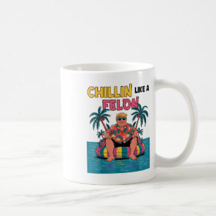 Caneca De Café Chillin Como Um Felon Trump Para A Cimeira Do Pres