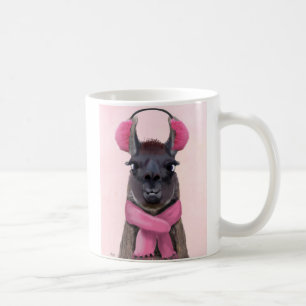 Caneca De Café Chilly Llama Pink