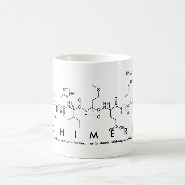Caneca De Café Chimere peptide name mug (Centro)