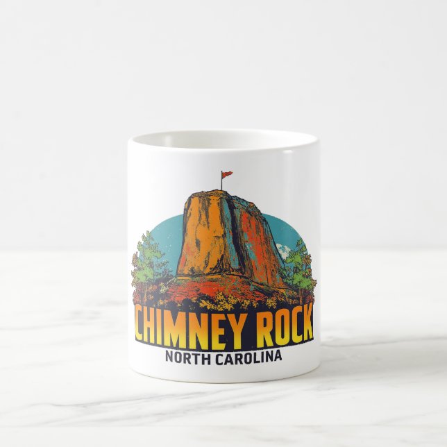 Caneca De Café Chimney Rock North Carolina Souvenir (Centro)