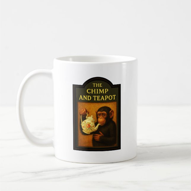 Caneca De Café Chimp E Teapot Pub (Esquerda)