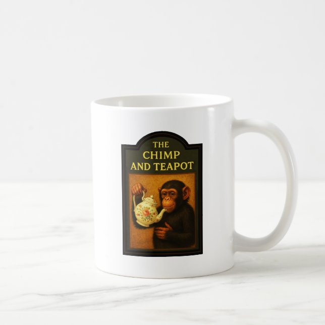 Caneca De Café Chimp E Teapot Pub (Direita)