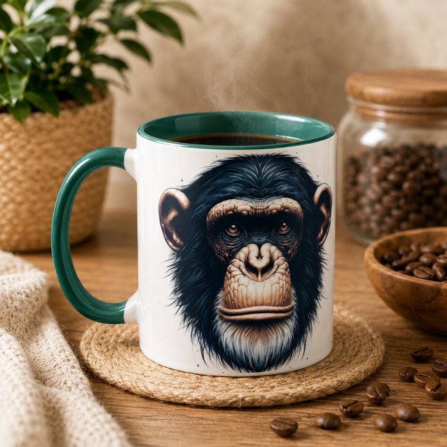 Caneca de Café Chimpanzé (Chimpanzee Coffee Mug)