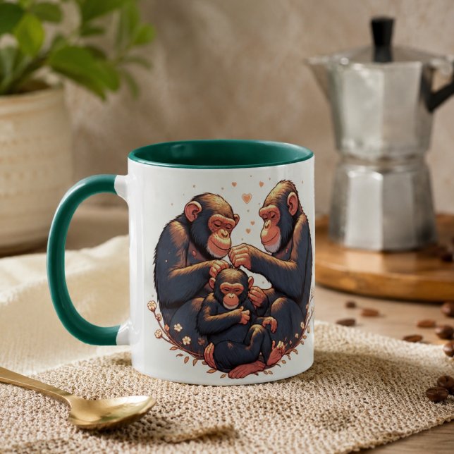 Caneca de Café Chimpanzé (Chimpanzee Coffee Mug)
