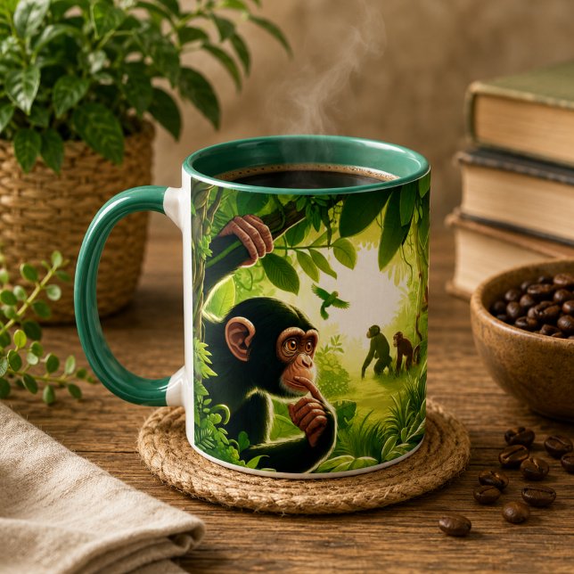 Caneca de Café Chimpanzé (Chimpanzee Coffee Mug)