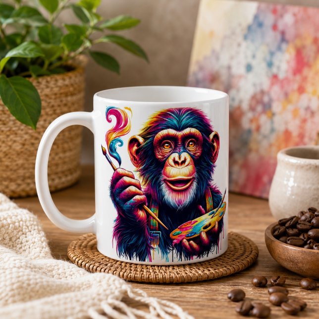 Caneca de Café Chimpanzé (Chimpanzee Coffee Mug)