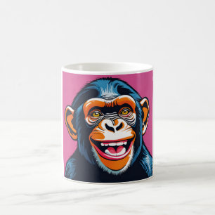 Caneca De Café Chimpanzé Bonito Ri