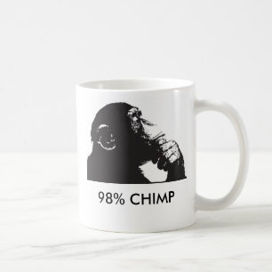 Caneca De Café CHIMPANZÉ de 98%